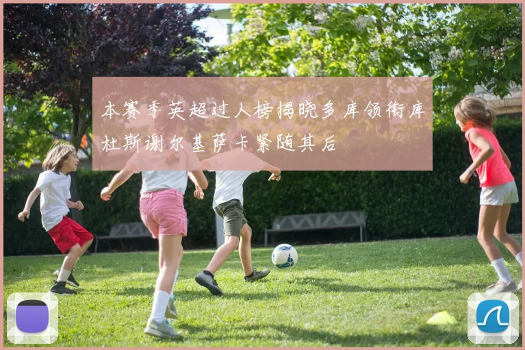 本赛季英超过人榜揭晓多库领衔库杜斯谢尔基萨卡紧随其后